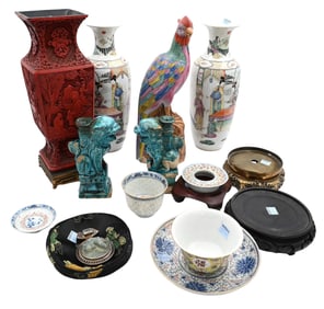 Two Box Lots of Mostly Chinese Porcelain