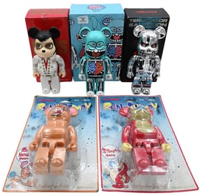 Group of Five Bearbricks Figures
