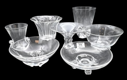 Seven Piece Steuben Crystal Lot