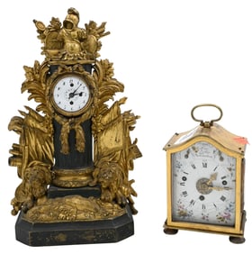 Two Continental Desk Clocks