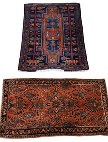 Three Oriental Throw Rugs