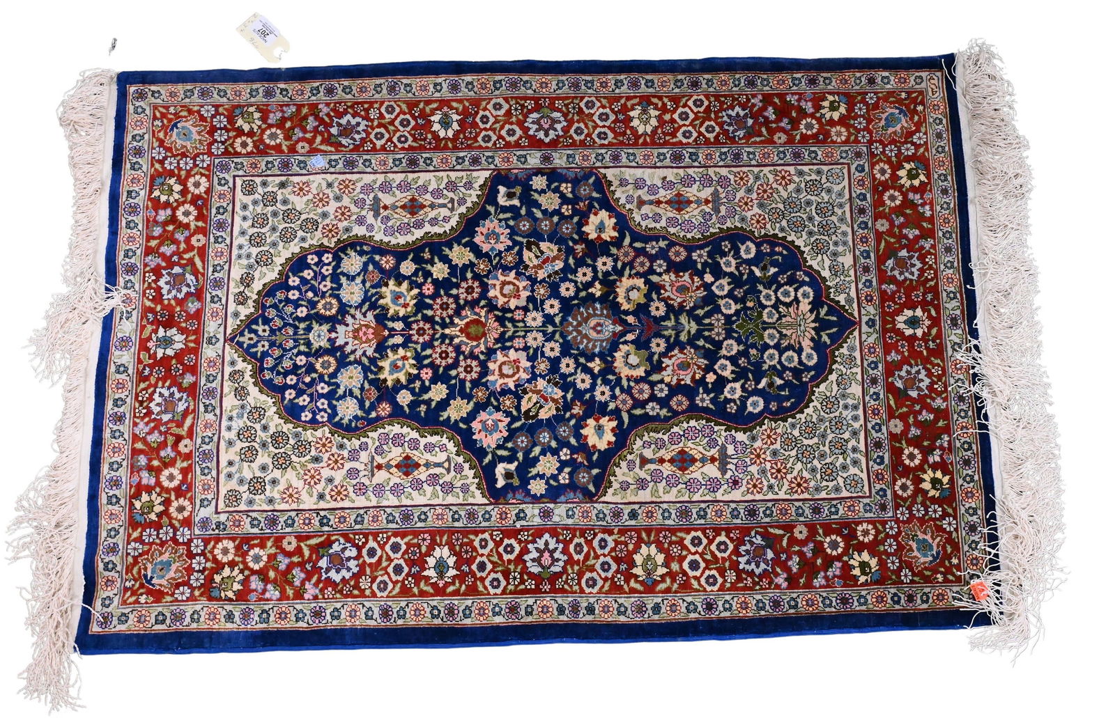 Oriental Silk Throw Rug (1 of 6)
