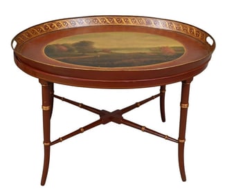 Oval Tole Tray