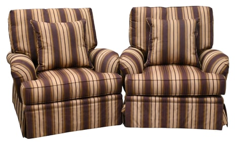 Pair of Harden Upholstered Club Chairs