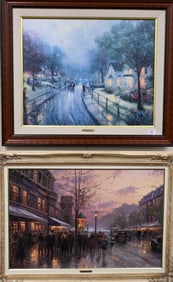 Three Large Thomas Kinkade (American 1958-2012) Framed Pieces