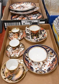 Two Tray Lots of Imari Export Porcelain