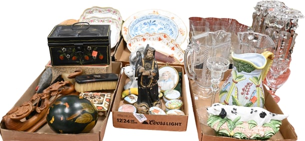 Five Box Lots of Mostly Porcelain