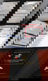 Three Postal Commemorative Society U.S. First Day Covers and Special Covers Albums