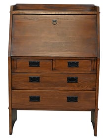 Mission Oak Slant Lid Desk