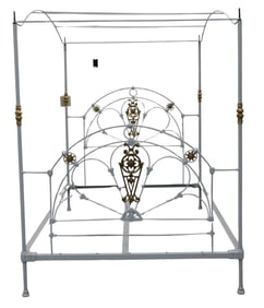Contemporary Wrought Iron Canopy Bed