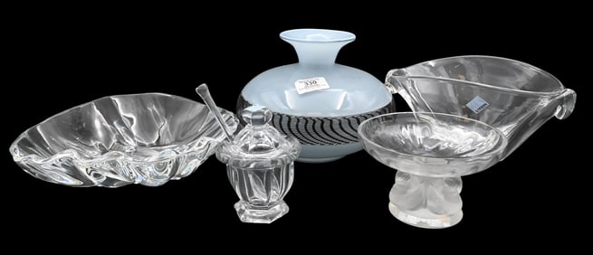 Five Piece Glass Grouping