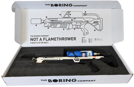 The Boring Company "Not A Flamethrower"