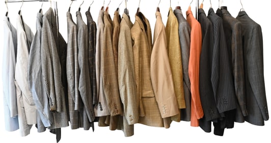 21 Piece Lot of Men's Suit Jackets