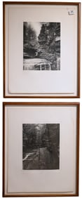 Group of Five Decorative Monochrome Framed Pieces