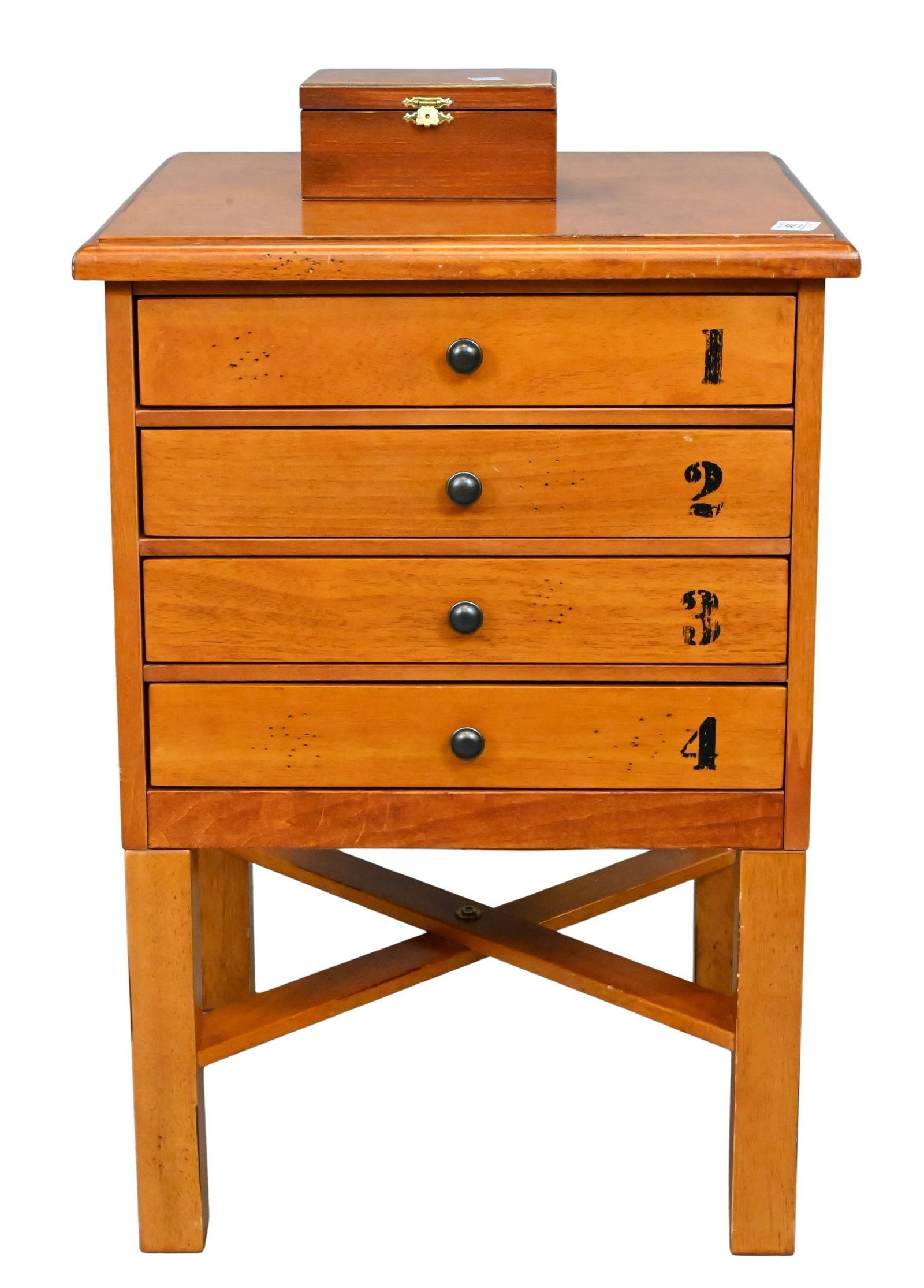 Gaming Four Drawer Cabinet with Chess Board, Backgammon, Chinese Checkers (1 of 4)