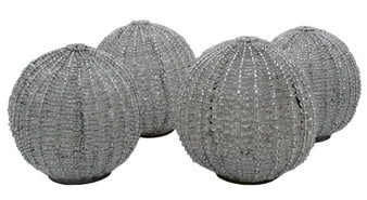 Set of Four Vintage Glass Beaded Shades