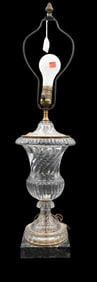 Baccarat Crystal Urn Form Table Lamp