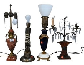 Group of Four Table Lamps