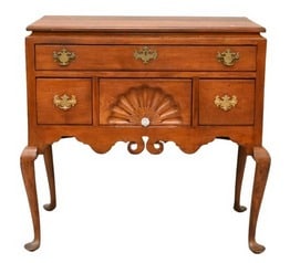 Queen Anne Cherry Highboy Base Now with Top Board Added