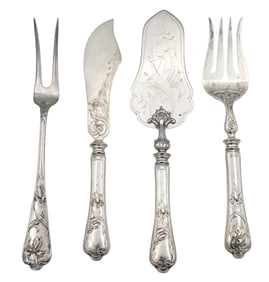 Four Piece Austrian 800 Silver Set