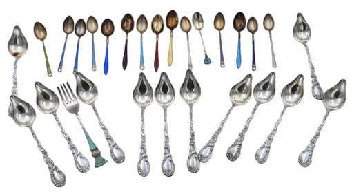 28 Piece Group of Sterling Silver Spoons