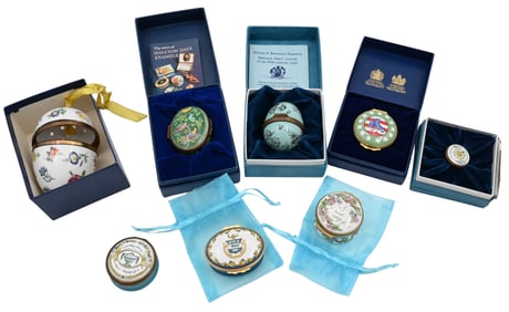 Eight Halcyon Days Enamel Boxes