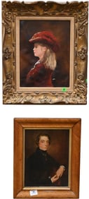 Two Framed 19th Century Portraits