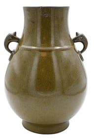 Chinese Qing Style Porcelain Tea Dust Glaze Vase