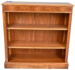 Narrow Burlwood and Inlay Bookcase