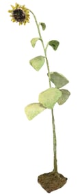 Large Folk Art Sunflower Sculpture