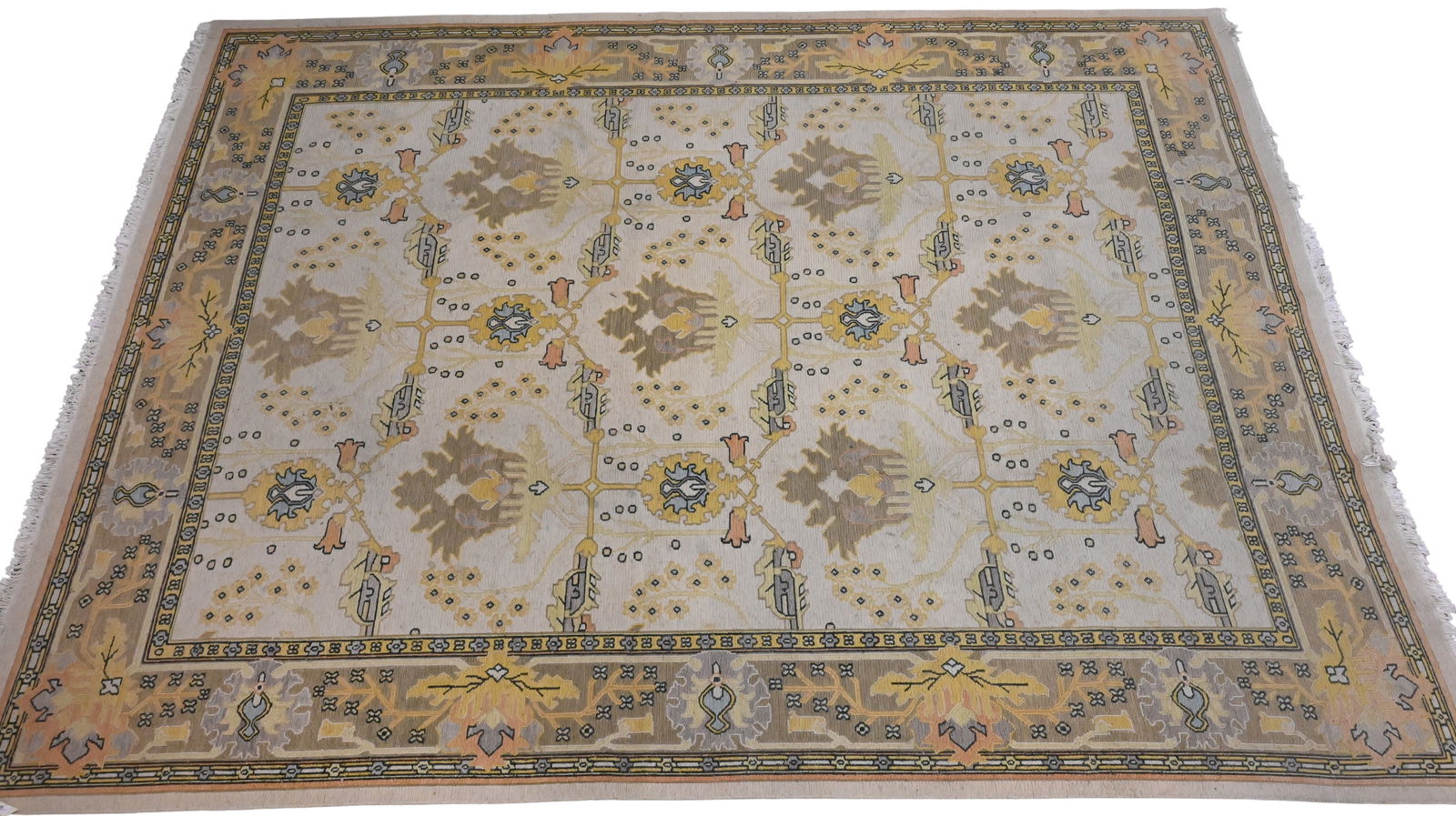 Oushak Flatweave Oriental Room Size Carpet (1 of 9)