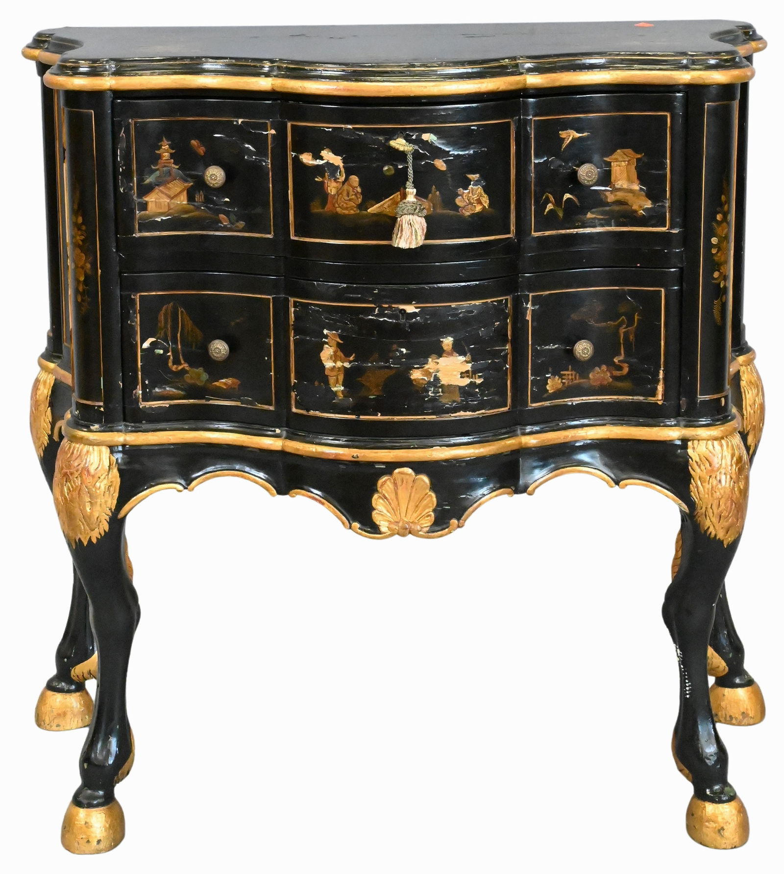 Chinoiserie and Parcel Gilt Decorative Commode (1 of 6)