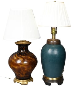 Two Mid-Century Modern Table Lamps