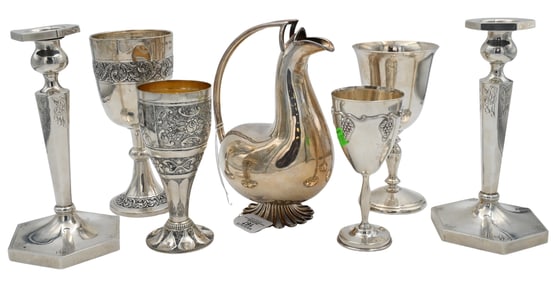 Seven Piece Sterling Silver Group