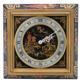 Chelsea Table Clock Decorated in Asian Influence