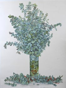 Large Gary Bukovnik (American B.1947) Framed Piece