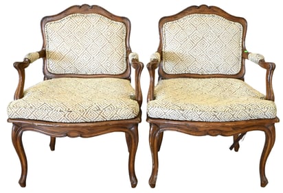 Pair of Louis XV Style Fauteuils