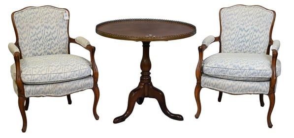 Pair of Louis XV Style Fauteuils