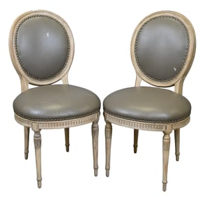 Pair of Louis XVI Style Side Chairs