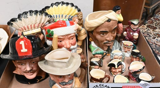 17 Royal Doulton Character Toby Jugs