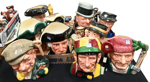 Collection of 27 Royal Doulton Character Toby Jugs