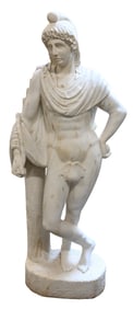 White Marble Sculpture of Apollo Belvedere