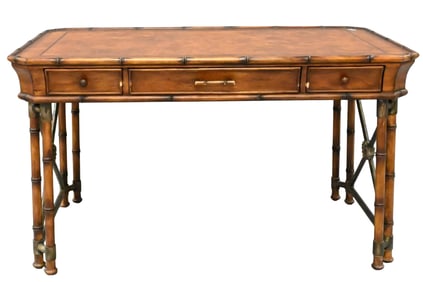 Seven Seas by Hooker Faux Bamboo Writing Desk
