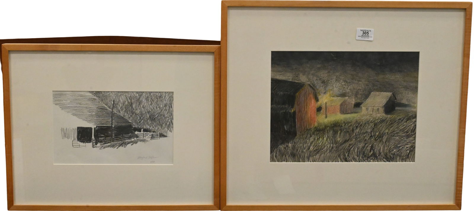 Group of Five Framed Landscapes (1 of 5)