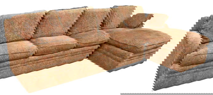 Two Part Sectional Sofa: Two Part Sectional Sofa height 34 inches, overall length 117 inches