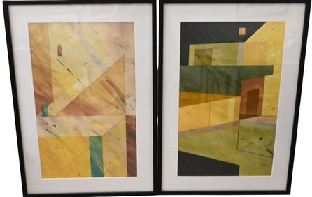 Three Large Donald "Don" Wass (American, Connecticut 20th/21st Century) Framed Pieces