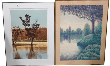 Three Large Scott Nellis (British B.1945) Framed Pieces