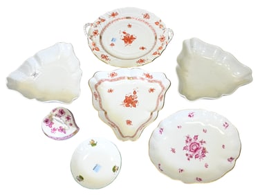 15 Piece Assembled Herend Porcelain Group