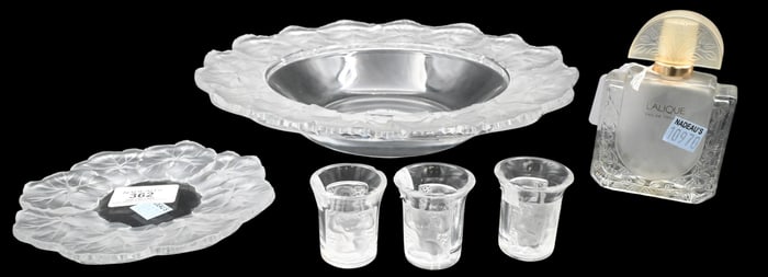 Six Piece Lalique Crystal Group