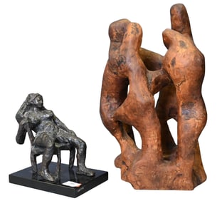 Two Mid-Century Modern Figural Sculptures